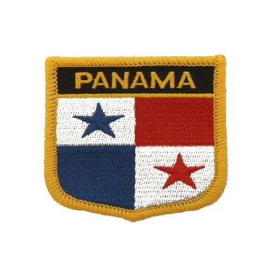 Ruoming 1 PCS Panama Flag Patches Iron On or Sew On Embroidered Tactical Military National Panama Patch