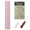 UPTTHOW Signature Punching Tools for Bookbinding Supplies with an Awl and Cradle for Starter, Plastic Easy Scrapbooking Kits for DIY Crafts, Notebook, Journals, Planners, Pink view 1