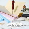UPTTHOW Signature Punching Tools for Bookbinding Supplies with an Awl and Cradle for Starter, Plastic Easy Scrapbooking Kits for DIY Crafts, Notebook, Journals, Planners, Pink view 3