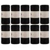 10 Skeins of Sensy Premium 2mm 251 Yards Sparkle Polyester Rope 90% Polypropylene 10% Polyester Cord Macrame Cord 2mm Crochet Bag Cord Macrame Rope Crochet Thread for Knitter (Black Sparkle) view 1
