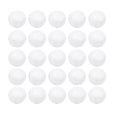 GANAZONO 250pcs Polystyrene Foam Balls for DIY Smooth Polystyrene Craft Foam Balls for Christmas Decoration School Projects White 2.5cm