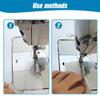 2024 New Universal Sewing Rolled Hemmer Foot, 3mm-10mm 8 Sizes Wide Sewing Rolled Hem Pressure Foot Sewing Machine, Hemming Presser Foot Kit for Sewing Rolled (8PCS#All Mix) view 3