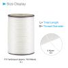 CoCud Thin Waxed Thread, 175 Yards 0.45mmmm Dia, Polyester Wax-Coated Leather Stitching Thread Pearl - (Applications: for Sewing Quilting) view 2