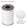 CoCud Thin Waxed Thread, 175 Yards 0.45mmmm Dia, Polyester Wax-Coated Leather Stitching Thread Pearl - (Applications: for Sewing Quilting) view 4