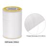 HARFINGTON 2pcs White Polyester Sewing Thread, 300m/328 Yards, Waxed, Anti-Stretch, Wear-Resistant, Suitable for Embroidery, Quilting, Leather, Fabric, Canvas, Clothing, Decor, Furniture, Awnings view 2