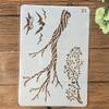 26x17cm Tree Branch Stencils for Painting On Wood,Reusable Home Decor Stencils, Stencils and DIY Templates for Signs, Crafts, Art view 1