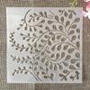 20x20cm Mandala Leaves Stencils for Painting On Wood,Reusable Home Decor Stencils, Stencils and DIY Templates for Signs, Crafts, Art view 1