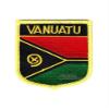 Ruoming 1 PCS Vanuatu Flag Patches Iron On or Sew On Embroidered Tactical Military National Vanuatu Patch view 1