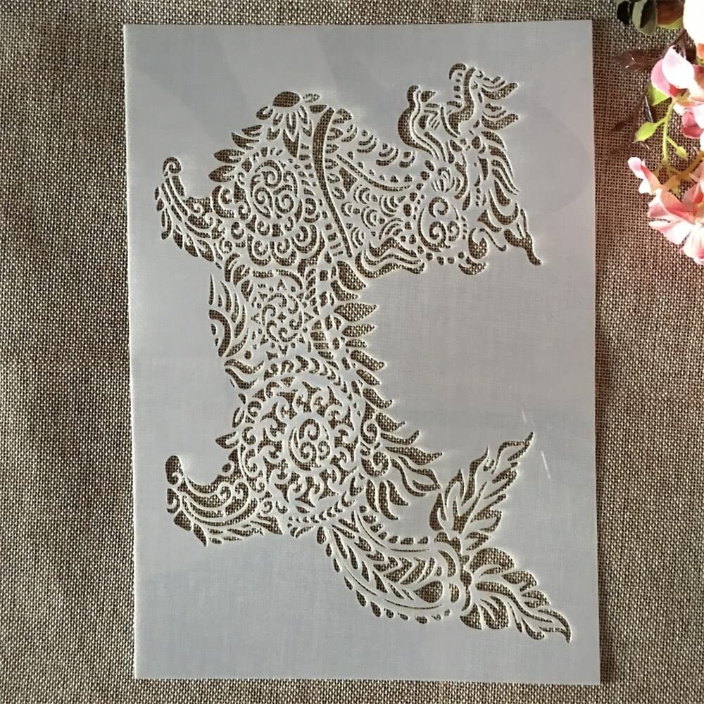 A4 29cm Mandala Kylin Stencils for Painting On Wood,Reusable Home Decor Stencils, Stencils and DIY Templates for Signs, Crafts, Art