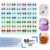 TOAOB 100pcs Glass Dragon Eyes 6mm Assorted Crafts Cabochons for Clay Doll Making Sculptures Props and DIY view 3