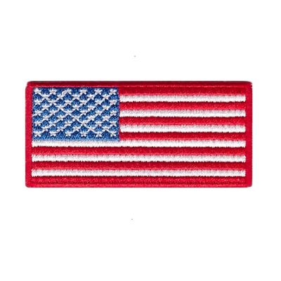 Ruoming 1 PCS United States Flag Patches Iron On or Sew On Embroidered Tactical Military National United States Patch