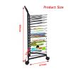 ZFUCMAYL Art Drying Rack,Classroom Drying Rack,(16 Tiers) Craft Storage Rack Metal Art Work Storage Display Rack,Space Saving Rack for Art Classrooms, Offices and Homes view 2