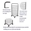 ZFUCMAYL Art Drying Rack,Classroom Drying Rack,(16 Tiers) Craft Storage Rack Metal Art Work Storage Display Rack,Space Saving Rack for Art Classrooms, Offices and Homes view 3