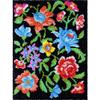 Yglnden Latch Hook Kit Rug DIY Throw Cover Crochet Needlework Colour Printed Canvas Decor for Adults (Flower D:61x87cm/24 X34) view 1