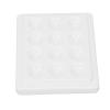 Ceramic Paint Pallets, Pure Color Reusable Watercolor Paint Palette Practical Dustproof with Cover for Indoor view 2