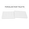 Ceramic Paint Pallets, Pure Color Reusable Watercolor Paint Palette Practical Dustproof with Cover for Indoor view 3