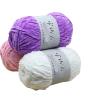 3x100g Edelweiss Gold Velvet Chenille Yarn, Medium Coarse Wool Line for DIY Crochet Sweater, Scarf, Doll, and Knitting (Color : 02 Opal 3pcs) view 2