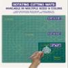 The Quilted Bear Rotating Cutting Mat 7" x 7" - Locking & Rotating Self Healing Cutting Board for Sewing, Fabric & Effortless Quilting - 360 Degree Sewing Supplies Mat for Craft Table (Green) view 3