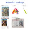 Indian Horse Latch Hook Rug Kit for Adults Easy Carpet Cushion with Printed Canvas Crochet Yarn Craft DIY Hooking Tapestry for Home Floor Decoration Pets Pads 52x38cm(1) view 2