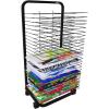 Drying Rack - Mobile Metal Art Storage Rack, Heavy Duty Paint Drying Rack With Lockable Wheels, Foldable Oil Painting Air Display Rack For Classrooms, for Stack Rack Painting, Drawings ( Size : 25-lay view 1
