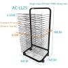 Drying Rack - Mobile Metal Art Storage Rack, Heavy Duty Paint Drying Rack With Lockable Wheels, Foldable Oil Painting Air Display Rack For Classrooms, for Stack Rack Painting, Drawings ( Size : 25-lay view 2