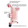 ZFUCMAYL Art Drying Rack,Classroom Drying Rack,(16 Tiers) Metal Floor-Standing Craft Storage Rack,Space Saving Rack Suitable for Art Classrooms, Homes and Offices (Size : Style 1) view 3