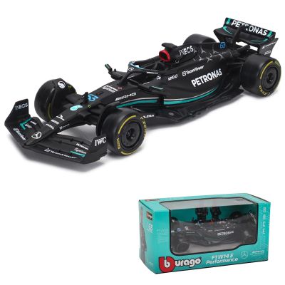 JODIYAAH 1/43 Bburago 1:43 Mercedes-AMG Petronas F1 Team W14 2023 44# Lewis Hamilton F1 63# George Russell Alloy Car Die Cast Model Collection Gift (W14 63#)