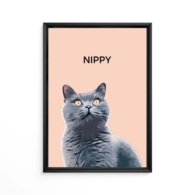 Awesometik Fun Colorful Dog Cat Portrait Gift For Pet Owners Custom Dog Paintings Pet Remembrance Custom Dog Drawing Gift Custom Portrait From Photo