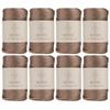 8 Skeins of Sensy Premium 5mm 104 Yards Polyester Rope 100% Polypropylene Cord Macrame Cord 5mm Crochet Bag Cord Macrame Rope Crochet Thread Gift for Knitter (Mink) view 1