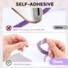 Self Adhesive Rhinestone Strips for Crafting -3 Yard Self Adhesive Rhinestones Ribbon Roll - Rhinestone Tape for Crafts - Bling Ribbon for DIY - Diamond strips - Bling Stickers for Decoration (Purple) view 4