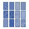 MANGOUSONG Screen Printing Kit,9x15cm Christmas Silk Screen Stencils for Polymer Clay Reusable Silkscreen Print Kit Mesh Transfer Crafts Printing Jewelry Style 18 view 2