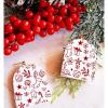 MANGOUSONG Screen Printing Kit,9x15cm Christmas Silk Screen Stencils for Polymer Clay Reusable Silkscreen Print Kit Mesh Transfer Crafts Printing Jewelry Style 18 view 3