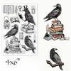 Clear Stamp Set Crows - Reading Crow- 6x4 view 2