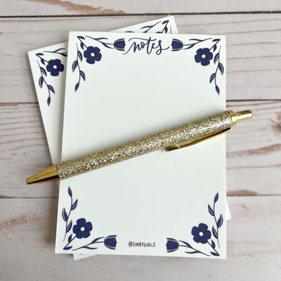 Swaygirls cute to do list notepads | Custom notepads | Floral notes | Handmade notepads | Aesthetic, cute, flower notepads