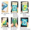 MANGOUSONG Screen Printing Kit,21.59x27.94cm Flower Frame Reusable Self- Adhesive Silk Screen Stencils Silkscreen Printing Home Decoration Craft view 2