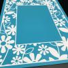 MANGOUSONG Screen Printing Kit,21.59x27.94cm Flower Frame Reusable Self- Adhesive Silk Screen Stencils Silkscreen Printing Home Decoration Craft view 3