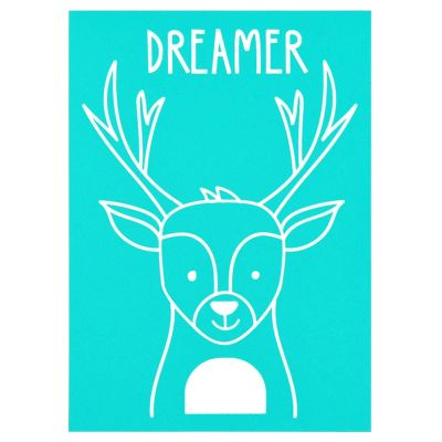 MANGOUSONG Screen Printing Kit,12.5x7.5cm Deer Pattern Silk Screen Stencils for Polymer Clay Silkscreen Print Kit Mesh Stencils Transfer Crafts Printing Reusable