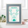 MANGOUSONG Screen Printing Kit,12.5x7.5cm Deer Pattern Silk Screen Stencils for Polymer Clay Silkscreen Print Kit Mesh Stencils Transfer Crafts Printing Reusable view 3