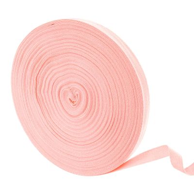 uxcell 50 Yards Cotton Twill Tape, 5/8-inch Herringbone Webbing Ribbon Bias Binding Tapes for Clothes Sewing, DIY Crafting (Peach Pink)