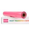 FANSGUAR Pink HTV Rolls -12"x25ft Iron on Heat Transfer Vinyl for DIY Shirts Gifts view 1