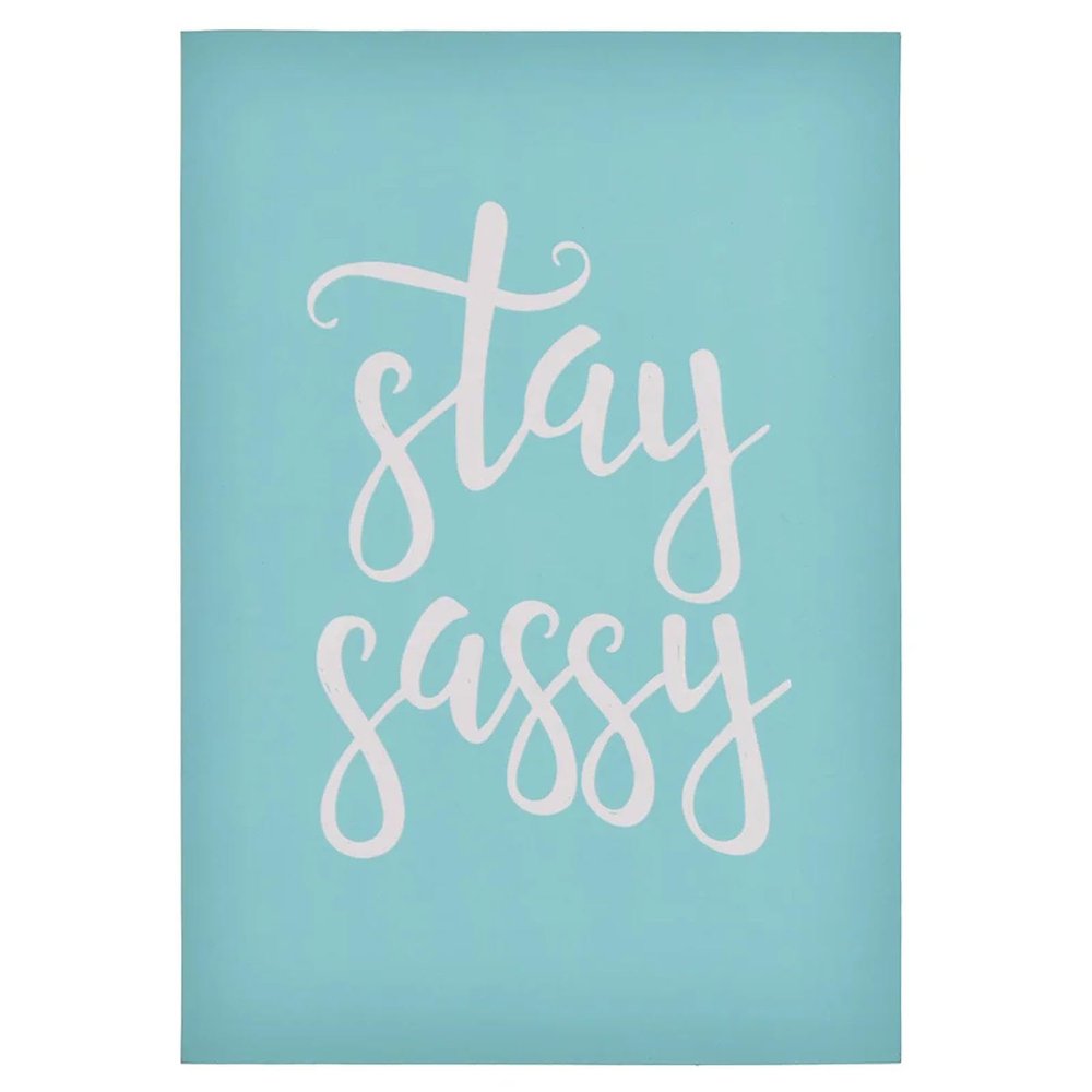 MANGOUSONG Screen Printing Kit,21x15cm Stay Sassy Silk Screen Stencils Reusable Silkscreen Print Kit for Printing Handbag Decoration Template Seal Tool