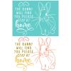 MANGOUSONG Screen Printing Kit,28x21.5cm English Rabbit Silk Screen Stencils Reusable Silkscreen Print Kit for Printing Handbag Decoration Template Seal Tool view 3