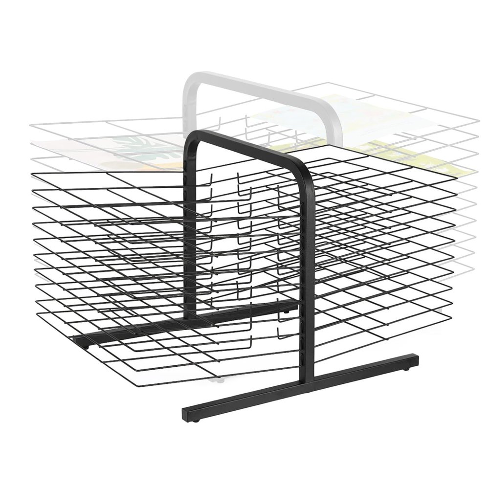 ZFUCMAYL Art Drying Rack,Classroom Drying Rack,Metal Floor-Standing for Paper Drying Rack,(20th Floor) Space Saving Rack Suitable for Art Classrooms, Homes and Offices