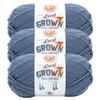 Lion Brand Yarn Local Grown, 100% Wool Made in USA Yarn for Knitting, Crochet, Blue Jeans, 3 Pack view 1
