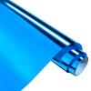HTVSTD Metallic Foil HTV Vinyl Roll-12 x8ft Holographic HTV Cobalt Blue Heat Transfer Vinyl Blue Chrome Metallic Iron on Vinyl for T-Shirt view 1