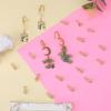 BEEFLYING 20PCS Real 18K Gold Plated Cubic Zirconia Earring Hooks Ear Wires with Dangle Loops for DIY Jewelry Making Crafts view 3