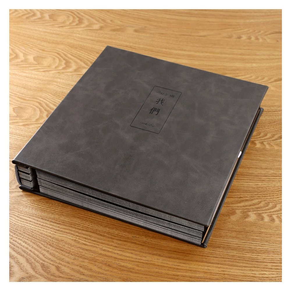 Photo Albums DIY Photo Album, Souvenir Album, Pasted Family Version, Photo Storage, Self-adhesive Film, Large-capacity Album Album de fotos (Color : 08, Size : Black paper/40 sheets)