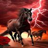 RMSGOZO 5D Lightning Rose Horse Diamond Painting 18X25 Inches - DIY Animal Diamond Art for Adults & Adults, Full Circle Gemstone Cross Stitch Art Kit for Wall Decor Badroom Decor Gifts view 1