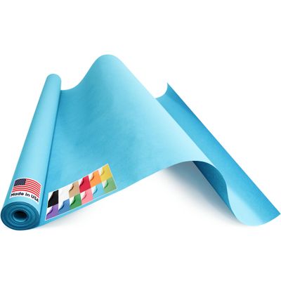 Paclord USA Made 36" x 1200" Light Blue Paper Roll, 45 lbs Thickness, American Quality Colored Kraft Paper for School, Bulletin Board, Arts & Crafts - Non-Toxic, Odorless, Safe for Kids