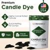 Christmas Green Candle Dye - Made in The USA - Safe and Easy to Use - Premium Candle Making Supplies - Perfect for DIY Candle Making Kits - Designed for Candle Wax - 10 Dye Chips view 2